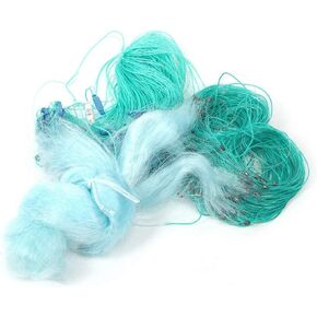 Fish Net, 50m Length 1.5m Height 3 Layers Heavy Fishing Net with Fishing Accessories3 Finger/4 Finger(4 Finger)