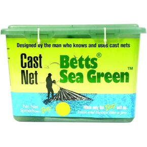 Betts 14-10 Professional Series Live Bait and Shrimp Mono Cast Net, 10-Foot Length, 5/8-Inch Mesh, Sea Green Finish