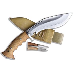 GK&CO. Kukri House Genuine kukri/khukuri - 6 Inch Iraqi Panawal Angkhola Gripper Handle White Sheath Hand Made in Nepal…