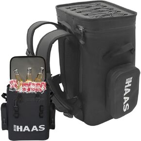 Backpack Cooler Matte Black, Premium Leak Proof Zipper, Insulated, Smart aerogel Pockets, This Waterproof Back Pack Cooler Soft Sided, Hold 36 Can Like The yeti and rtic Coolers