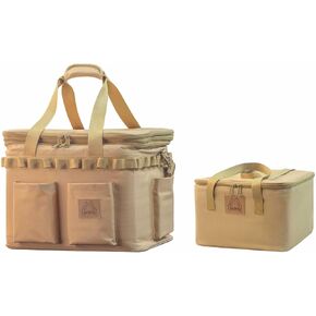 Super Thick Soft Cooler XL and S Size 2 in 1 Tool Bag Waterproof Leak Proof for Camping and Picnic, Yellow
