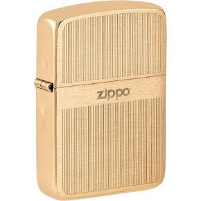 Zippo Lighter: 1941 Replica, Engraved Design - Brushed Brass 81488