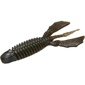 Archelon Soft Craw Bait Lure, 4 1/2" Body Length, Green Pumpkin Pepper, per 5