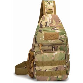 Tactical Sling Bag Pack EDC Chest Pack Messenger Bag MOLLE Crossbody Shoulder Daypack Side Utility Bags