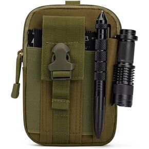 Molle Pouch Tactical EDC Utility Pouch Tool Phone Organizer Pouch Outdoor Sports Hiking Practical Waist Bag Waterproof