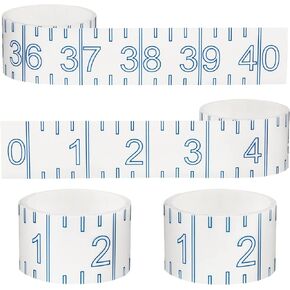 4 Pieces 40 Inch Fish Measuring Tape Fish Ruler Sticker Adhesive Transparent Fish Ruler Fish Measuring Board Transparent Waterproof Fish Measuring Tape Sticker for Boat(Black)