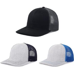 Unisex Trucker Hats Blank Mesh Snapback Hats Sport Plain Baseball Caps Adjustable Fitted Hat