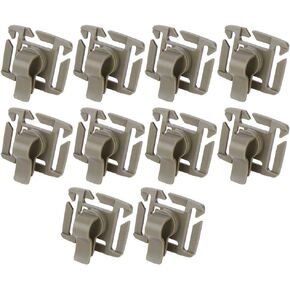 Life 10 Pcs Tube Clip, 360-Degree Rotatable Hydration Tube Clips Water Tube Clip for Camping Hiking Outdoor Backpack Buckle Backpack Accessories