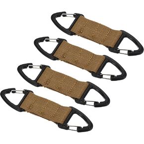PATIKIL Belt Keeper Key Clip, Hanging Buckle Keychain with Double Side Triangle Clip for Outdoor