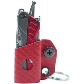 Clip & Carry Kydex Multi-Tool Sheath for GERBER DIME/LEATHERMAN SQUIRT PS4 and Select VICTORINOX Models including ALOX - Made in USA - Multi Tool Multitool Holder Holster (Black)