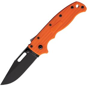 Demko Knives AD 20.5 Shark Lock AUS10A AD20.5 Grivory Handle (Black Scale/Black DLC/Clip Point)