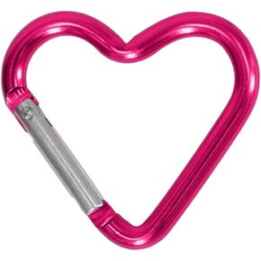 Outdoor Carabiner Heart Keychain Clip Aluminum Alloy Rings Climbing Clips Spring Snap Hook Carabiner Durable Portable Spring Snap Hook Carabiner Accessories
