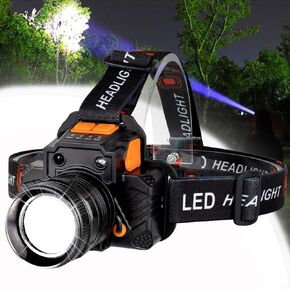 Rechargeable Headlamp with Motion Sensor,Led Headlamp，Hiking Headlamp，2000 Lumens USB Rechargeable Motion Sensor Head Lamps with Power Bank Function