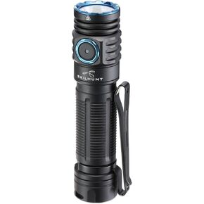 SKILHUNT M200 1400 Lumens Bright Magnetic USB Rechargeable LED Flashlight for EDC, Outdoor, Rescue, Searching, Hiking and Emergency (Grey, XP-L2 Cool White CCT 6500K)