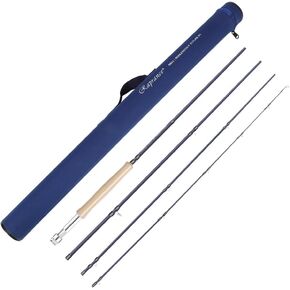 Lightweight 3-8wt Fly Fishing Rod Medium-Fast Action IM8 Carbon Blank with Rod Tube - Ideal for Trout and Salmon Travel