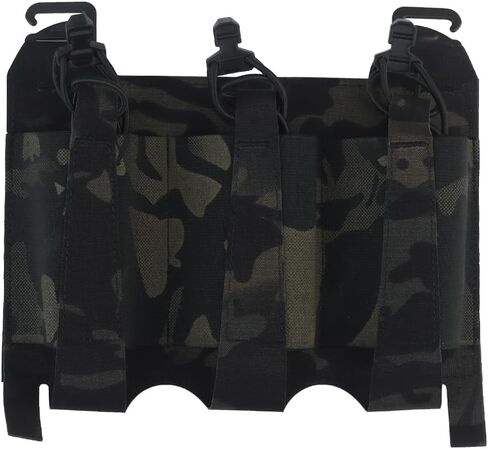 Triple Elastic Mag Front Flap,556 762 Tactical Vest Mag Pouch with G Hooks and Hook Backing in Saudi Arabia