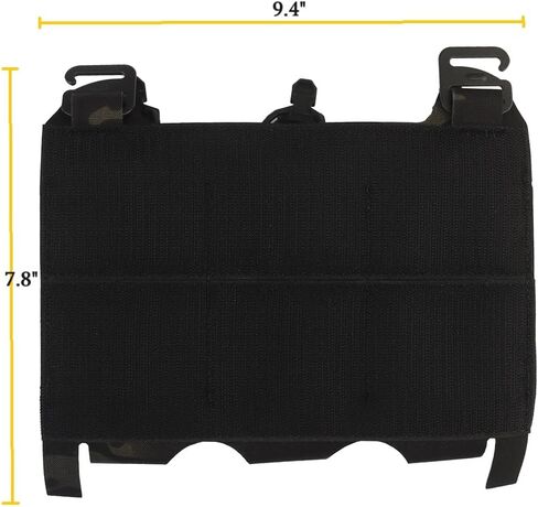 Triple Elastic Mag Front Flap,556 762 Tactical Vest Mag Pouch with G Hooks and Hook Backing in Saudi Arabia
