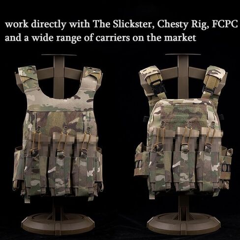 Triple Elastic Mag Front Flap,556 762 Tactical Vest Mag Pouch with G Hooks and Hook Backing in Saudi Arabia
