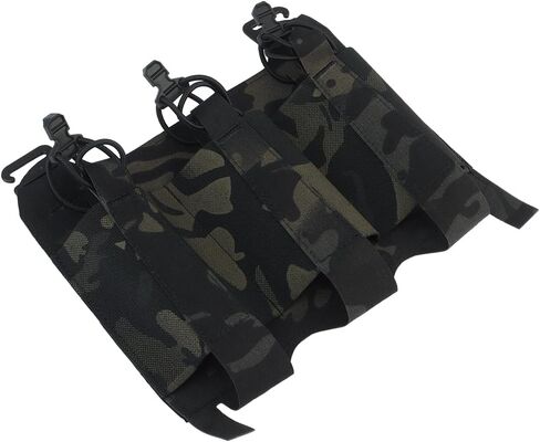 Triple Elastic Mag Front Flap,556 762 Tactical Vest Mag Pouch with G Hooks and Hook Backing in Saudi Arabia