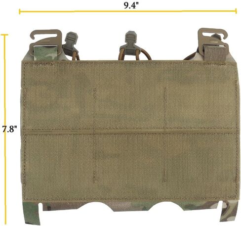 Triple Elastic Mag Front Flap,556 762 Tactical Vest Mag Pouch with G Hooks and Hook Backing in Saudi Arabia