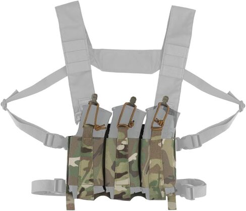 Triple Elastic Mag Front Flap,556 762 Tactical Vest Mag Pouch with G Hooks and Hook Backing in Saudi Arabia