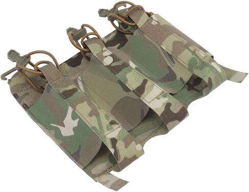 Triple Elastic Mag Front Flap,556 762 Tactical Vest Mag Pouch with G Hooks and Hook Backing in Saudi Arabia