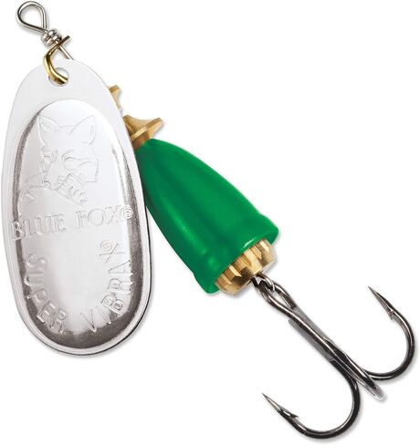 Blue Fox Classic Vibrax Spinner, 3/8-Ounce, Silver/Fluorescent Green in Saudi Arabia