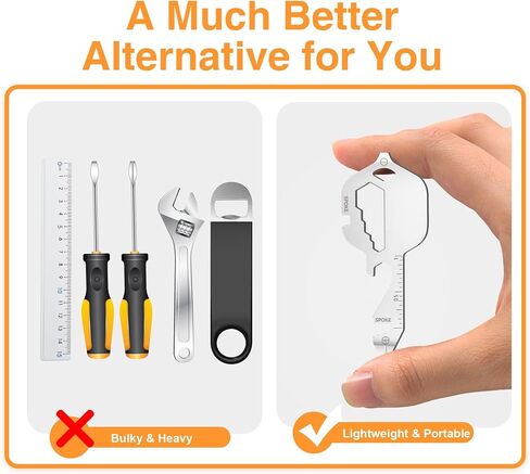 12 in 1 Keychain Multi-tool, Gifts for Men Boyfriend Dad, Father's Day Birthday Gifts, Mini EDC gadgets Tool Gear Bottle Opener for Camping Survival in Saudi Arabia