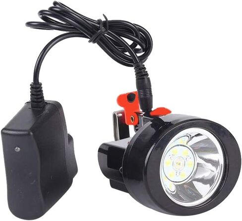 LED Mining Headlamp Waterproof Miner Light Rechargeable Miners Lamp KL2.8LM Explosion-Proof Cap Lights Coal Miner Night Coon Hunting Headlamp for Mining Hunting Hiking (Red Button) in Kuwait
