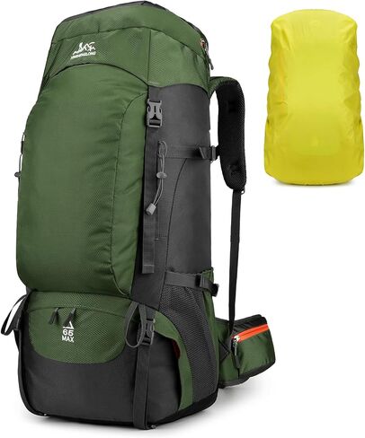 50L/60L/65L Waterproof Hiking Camping Backpack with Rain Cover, Lightweight Outdoor Sport Travel Daypack in Saudi Arabia