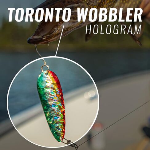 مجموعة ملاعق الصيد ETIC Toronto Wobbler مقاس 3 بوصات، 1/2 أونصة مصنوعة 100% من النحاس، 3 قطع من طُعم الصيد والأدوات والخطافات والطعوم والغزل والصب والتصيد لسمك السلمون المرقط والسلمون والبايك والعين رمادية فاتحة اللون والباس والمزيد in Kuwait