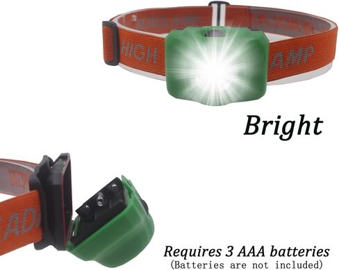 LED Headlamp Flashlight Single Mode Head Flashlight for Outdoor Camping Hiking Fishing, 4 Pack in Saudi Arabia