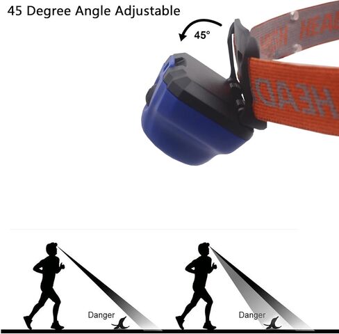 LED Headlamp Flashlight Single Mode Head Flashlight for Outdoor Camping Hiking Fishing, 4 Pack in Saudi Arabia