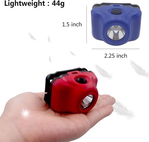 LED Headlamp Flashlight Single Mode Head Flashlight for Outdoor Camping Hiking Fishing, 4 Pack in Saudi Arabia