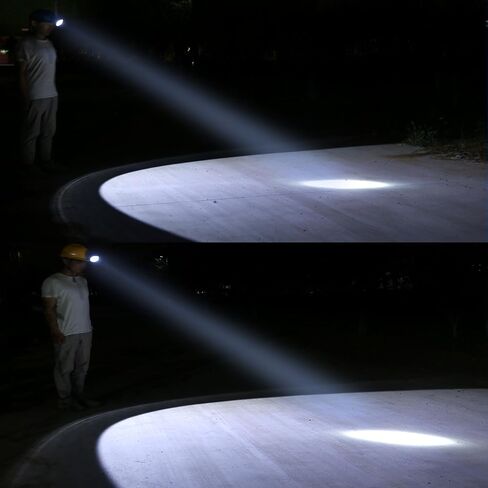 ضوء التعدين قابل لإعادة الشحن 1+2 LED مصباح أمامي لعمال المناجم، غطاء مقاوم للماء، مصباح آمن، انفجار السقف، ضوء عامل منجم الفحم للصيد، عامل منجم الفحم (KL8M.Plus-حجم كبير) in Kuwait