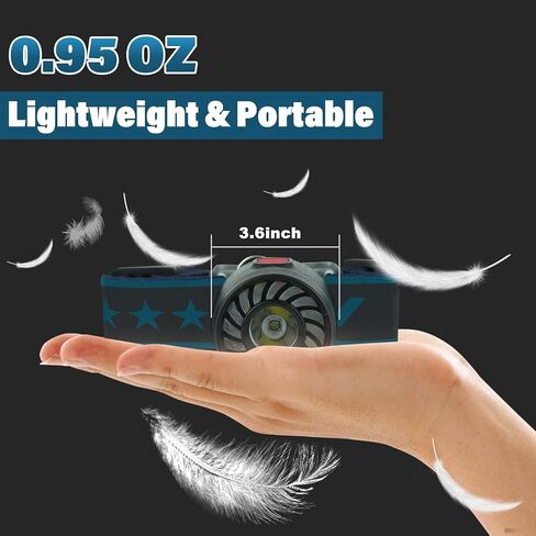 1PC LED Headlamp USB Rechargeable Head Lamp 7 Lighting Modes with Red Light,IPX4 Waterproof Ultra Bright Outdoor Headlamp Flashlight for Outdoor Camping, Bike,Running, Cycling,Climbing in Saudi Arabia
