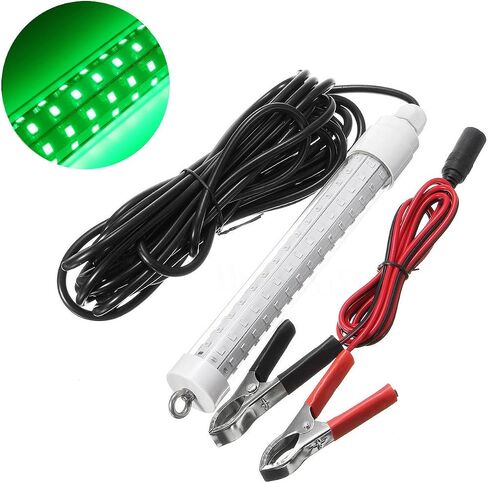 10 واط LED تحت الماء غاطسة ليلة الصيد ضوء الأسماك (الأخضر) الكرابي شاد الحبار قارب كاياك الصيد الطعم in Saudi Arabia