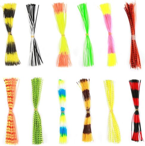 Silicone Lure Skirt Fishing Accessory 600 Strands in Total in Saudi Arabia