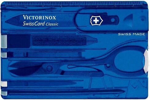 Swiss Card Translucent Blue Blister Pack in Saudi Arabia