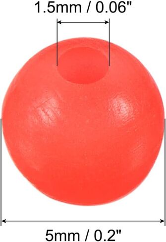PATIKIL Fishing Beads Plastic Round Rubber Fishing Bait Eggs Rig Beads Tackle Lures Accessories with Storage Box in Saudi Arabia