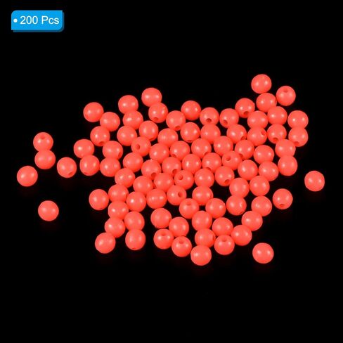 PATIKIL Fishing Beads Plastic Round Rubber Fishing Bait Eggs Rig Beads Tackle Lures Accessories with Storage Box in Saudi Arabia