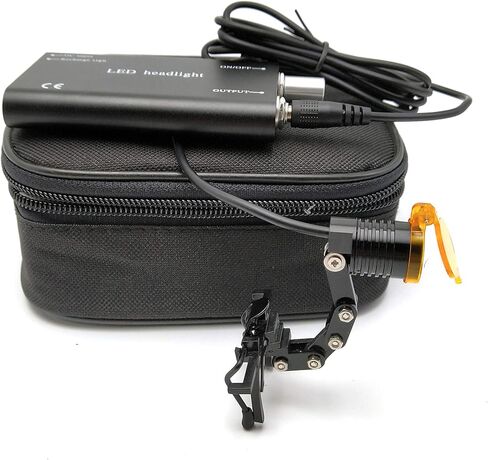 Brand Black Color 3W LED Headlight Lamp Insert Type/Clip-on Type with Filter for Binocular Loupe (Insert Type) in Kuwait