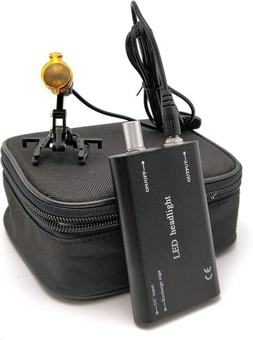 Brand Black Color 3W LED Headlight Lamp Insert Type/Clip-on Type with Filter for Binocular Loupe (Insert Type) in Kuwait