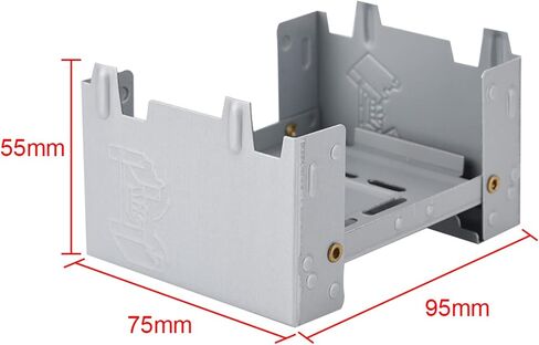 Folding Mini Pocket Stove & Emergency Portable Ultralight Camp Stoves for Backpacking, Camping, Emergency Prep Fit for Pans, Ultralight Pocket Stove(95 X 75Mm) in Saudi Arabia