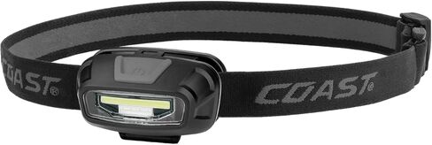 Coast® FL13 255 Lumen Dual Color (White & Red) LED Headlamp, Batteries & Hard Hat Clips Included, Red in Saudi Arabia