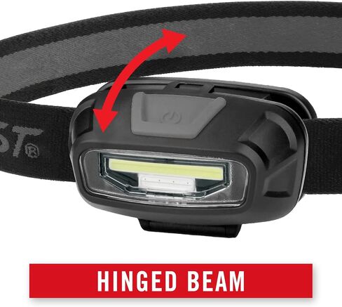 Coast® FL13 255 Lumen Dual Color (White & Red) LED Headlamp, Batteries & Hard Hat Clips Included, Red in Saudi Arabia