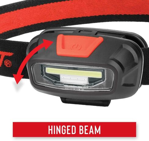Coast® FL13 255 Lumen Dual Color (White & Red) LED Headlamp, Batteries & Hard Hat Clips Included, Red in Kuwait
