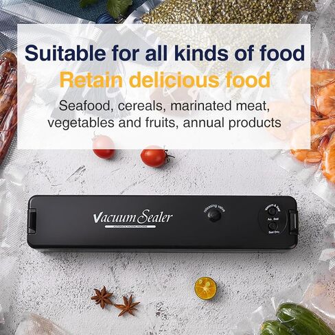 Vacuum Sealer Machine,Heat Sealer for Cookies,One-Touch Vacuum Sealer,Dry Moist Fresh Modes Sealing System For Food Preservation,Sealing Packing System for All Saving Needs in Saudi Arabia