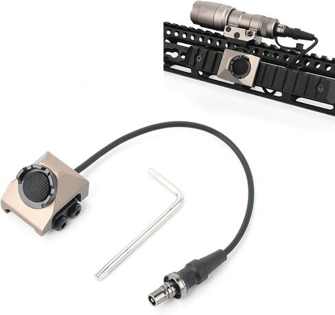 NOBUHIRO Remote Pressure Switch Compatible with M300 M600 Tactical Flashlight, Metal Tactical Light Switch Weapon Light Switch Mounted for 20mm Picatinny Rail in Saudi Arabia