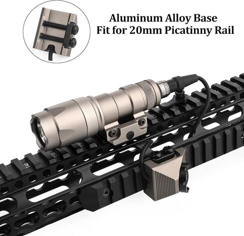 NOBUHIRO Remote Pressure Switch Compatible with M300 M600 Tactical Flashlight, Metal Tactical Light Switch Weapon Light Switch Mounted for 20mm Picatinny Rail in Saudi Arabia